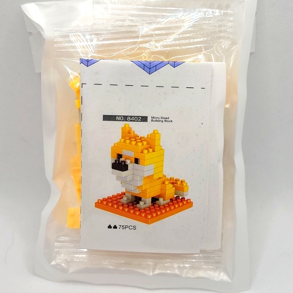 Shiba Inu / Dog micro building kit, mini bricks set - Picture 3 of 7